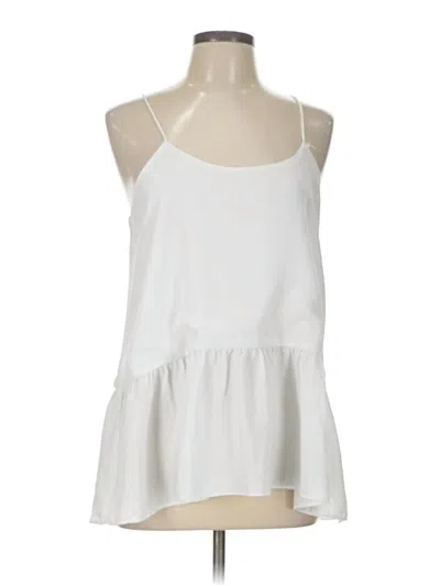 Pre-owned Pomander Place Sleeveless Blouse In White