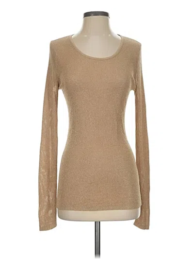 Pre-owned Pomandère Long Sleeve T-shirt In Tan