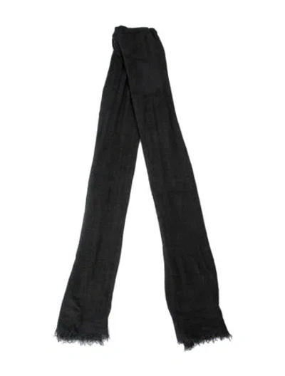 Pre-owned Pomandère Printed Scarf In Gray