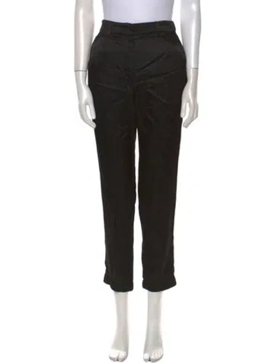 Pre-owned Pomandère Skinny Leg Pants In Black
