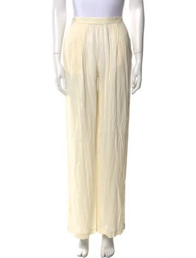 Pre-owned Pomandère Wide Leg Pants In Neutral