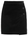 Pomandère Woman Mini Skirt Black Size 6 Viscose, Cotton, Elastane