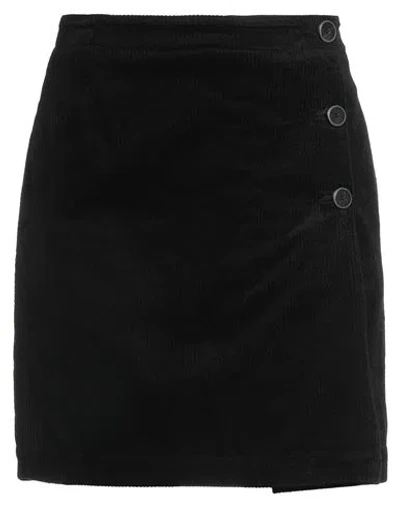 Pomandère Woman Mini Skirt Black Size 6 Viscose, Cotton, Elastane
