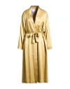 Pomandère Woman Overcoat & Trench Coat Mustard Size 10 Acetate, Viscose In Yellow