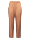 Pomandère Woman Pants Camel Size 12 Cupro, Modal In Beige