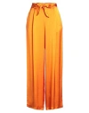 Pomandère Woman Pants Orange Size 10 Viscose In Orange
