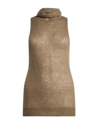Pomandère Woman Turtleneck Military Green Size 4 Polyamide, Mohair Wool, Wool