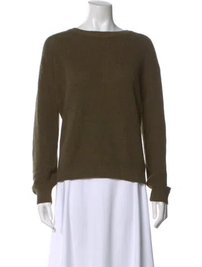 Pre-owned Pomandère Wool Bateau Neckline Sweater In Multi