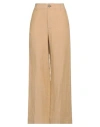 Pomandère Woman Pants Beige Size 8 Linen, Cotton In Beige