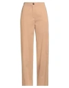 Pomandère Woman Pants Sand Size 8 Modal, Cotton In Beige