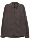 Poème Bohèmien Classic Collar Shirt In Grey