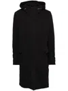Poème Bohèmien Long Military Parka In Black