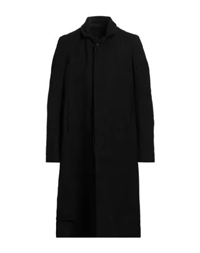 Poème Bohèmien Man Coat Black Size 42 Wool, Cotton
