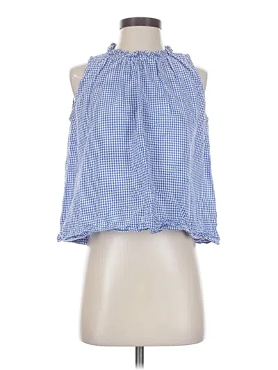 Pre-owned Pomegranate Sleeveless Blouse In Blue
