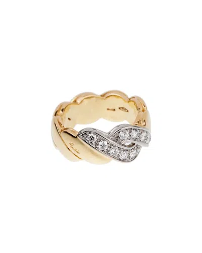 Pre-owned Pomellato 18k 0.40 Ct. Tw. Diamond Ring (authentic Pre-loved) In Gold