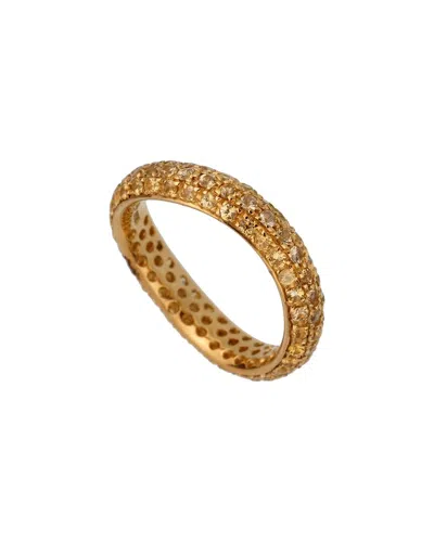 Pomellato 18k 0.80 Ct. Tw. Yellow Sapphires Ring (authentic Pre-loved) In Orange