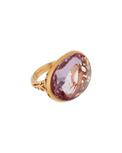 Pre-owned Pomellato 18k 10.00 Ct. Tw. Amethyst Ring (authentic Pre-loved)