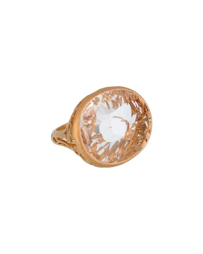 Pomellato 18k 10.00 Ct. Tw. Quartz Ring (authentic Pre-loved) In Gold