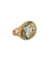Pomellato 18k 10.19 Ct. Tw. Prasiolite Cocktail Ring (authentic )