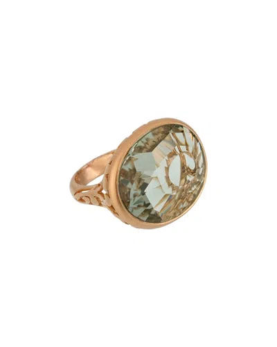 Pomellato 18k 10.19 Ct. Tw. Prasiolite Cocktail Ring (authentic )