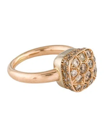 Pre-owned Pomellato 18k 1.78ctw Diamond Nudo Maxi Ring In Multi