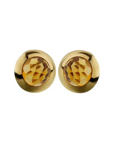 Pomellato 18k 18.00 Ct. Tw. Citrine Earrings (authentic Pre-loved) In Gold