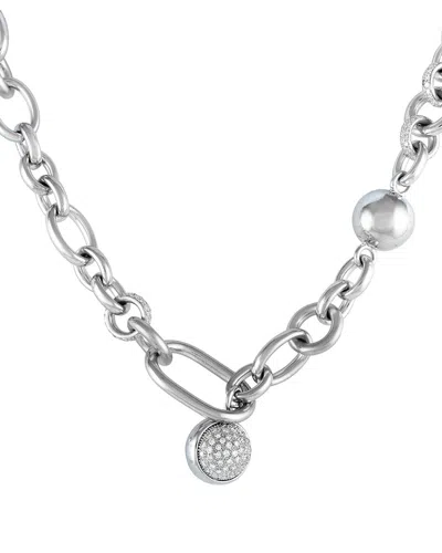 Pomellato 18k 2.25 Ct. Tw. Diamond Necklace (authentic ) In Metallic