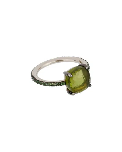 Pre-owned Pomellato 18k 4.17 Ct. Tw. Gemstone Ring (authentic Pre-loved) In Green