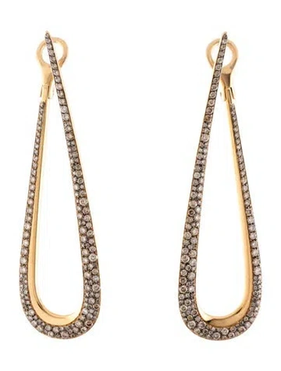 Pre-owned Pomellato 18k Diamond Fantina Earrings In Multicolor