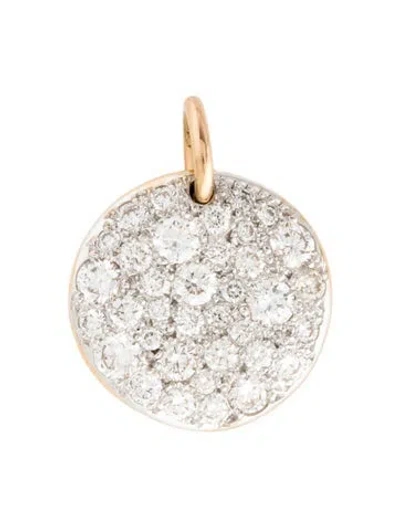 Pre-owned Pomellato 18k Diamond Pendant, 0.75" In Multi