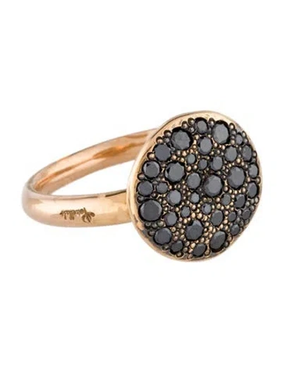 Pre-owned Pomellato 18k Diamond Sabbia Cocktail Ring In Multi