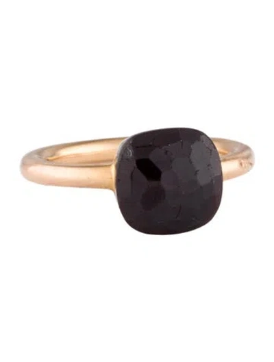 Pre-owned Pomellato 18k Garnet Nudo Classic Ring In Multicolor
