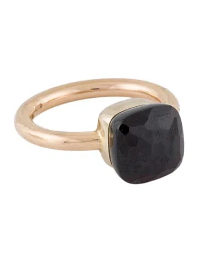 Pre-owned Pomellato 18k Garnet Nudo Classic Ring In Multicolor
