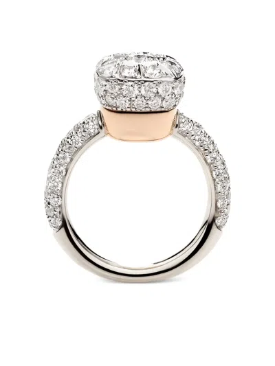 Pomellato 18k Gold Nudo Ring In Gray
