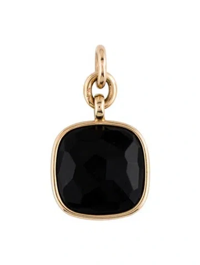 Pre-owned Pomellato 18k Jet Pendant, 2" In Multi
