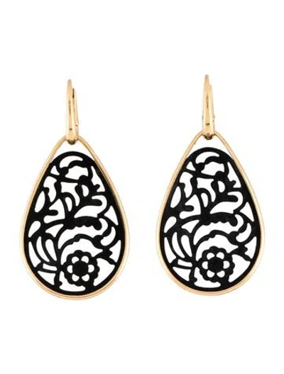 Pre-owned Pomellato 18k Rhodoid Victoria Drop Earrings In Multi