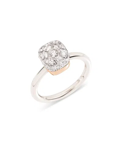 Pomellato Nudo Petit Diamond Ring In Metallic