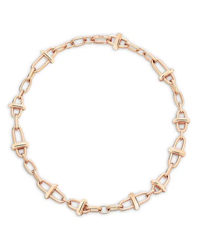Pomellato 18k Rose Gold Iconica Open Link Chain Necklace, 17.3 In Transparent