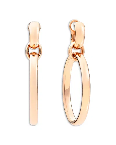 Pomellato 18k Rose Gold Iconica Polished Hoop Earrings