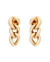 Pomellato 18k Rose Gold Iconica Tango Chain Link Drop Earrings In Rose Gold