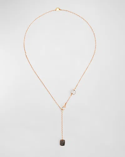 Pomellato 18k Rose Gold Sabbia Necklace With Diamonds