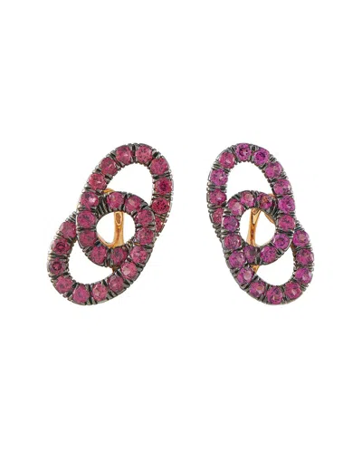 Pre-owned Pomellato 18k Rose Gold Tourmaline Earring (authentic Pre-loved)