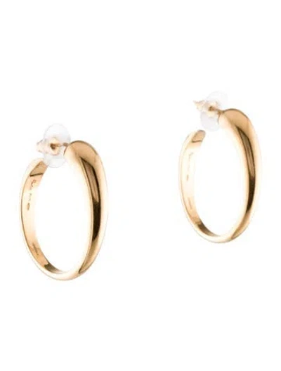 Pre-owned Pomellato 18k Tango Hoop Earrings In Multi