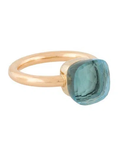 Pre-owned Pomellato 18k Topaz Nudo Classic Cocktail Ring In Multi