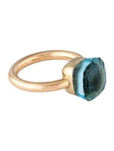 Pre-owned Pomellato 18k Topaz Nudo Classic Ring In Multi