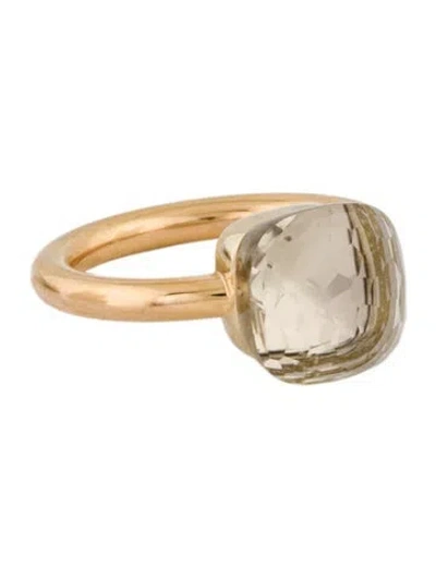 Pre-owned Pomellato 18k Topaz Nudo Classic Ring In Multi