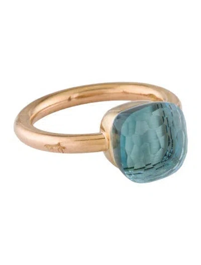 Pre-owned Pomellato 18k Topaz Nudo Classic Ring In Multicolor