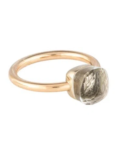 Pre-owned Pomellato 18k Topaz Nudo Classic Ring In Multicolor