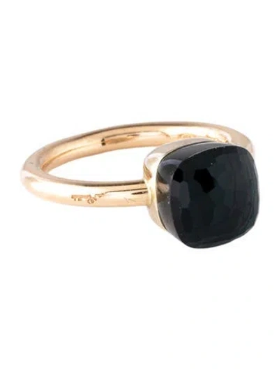 Pre-owned Pomellato 18k Topaz Nudo Cocktail Ring In Multicolor