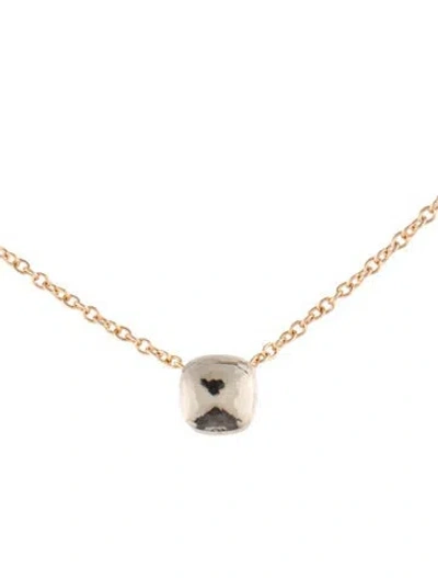 Pre-owned Pomellato 18k Topaz Nudo Pendant Necklace, 16.5" In Multicolor